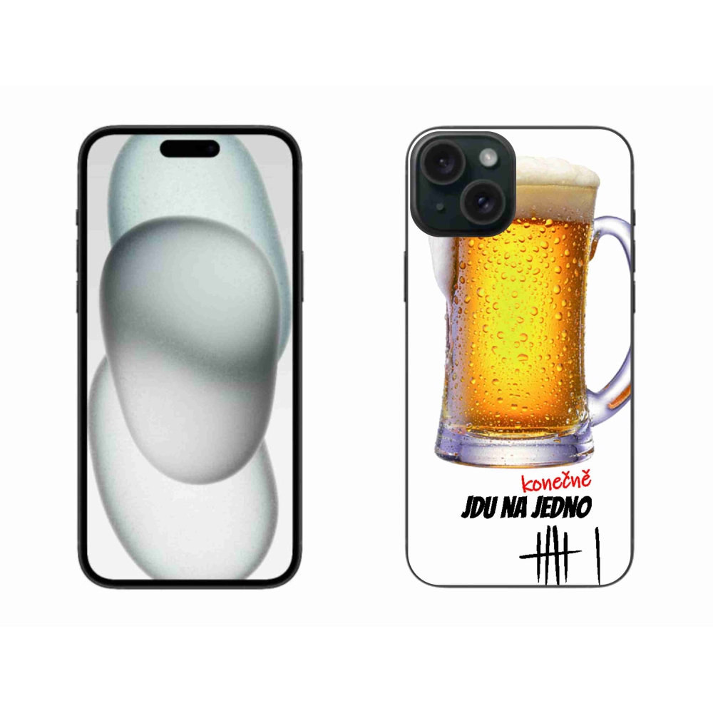 Gelový kryt mmCase na iPhone 15 Plus - jdu na jedno