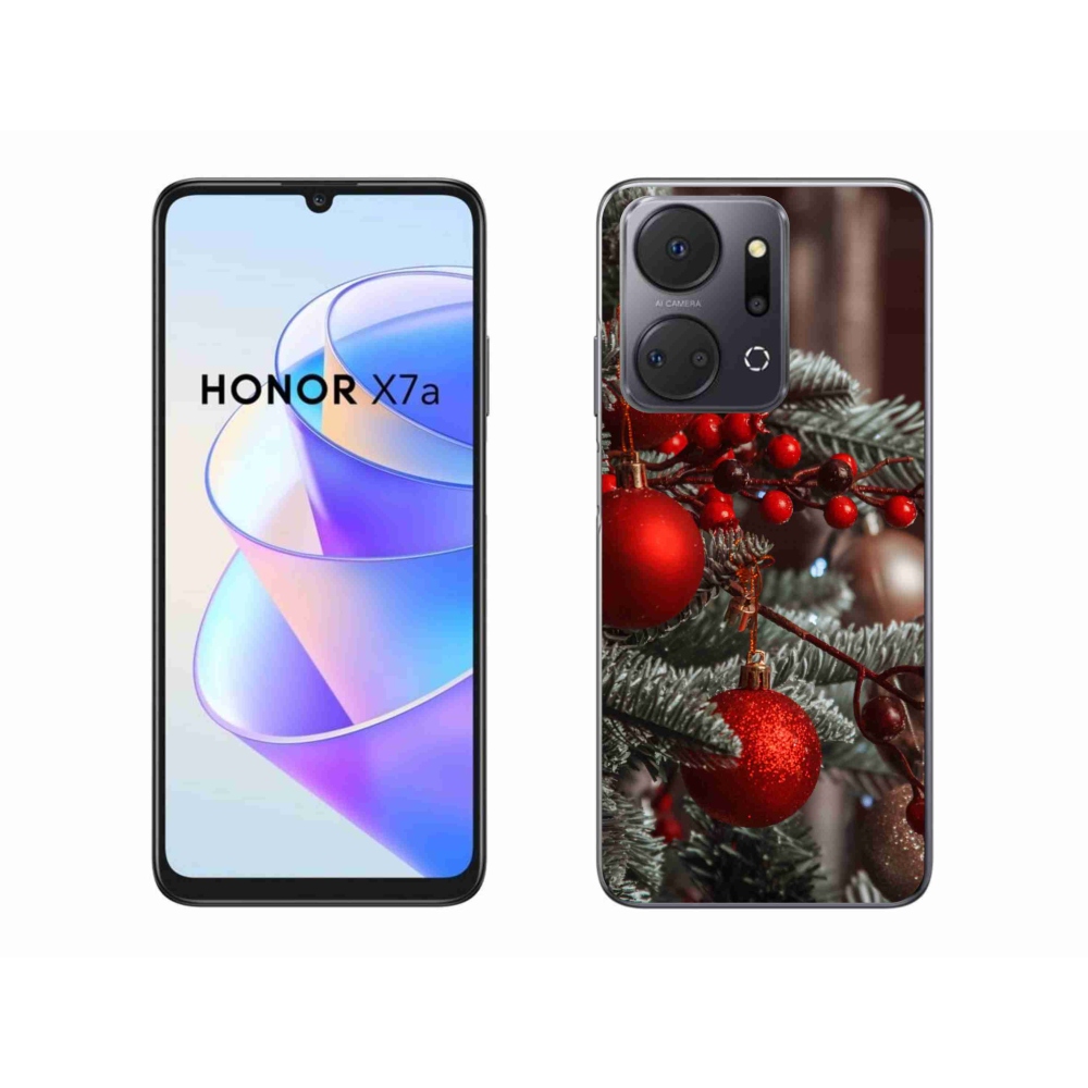 Gelový kryt mmCase na Honor X7a - vánoční ozdoby 2