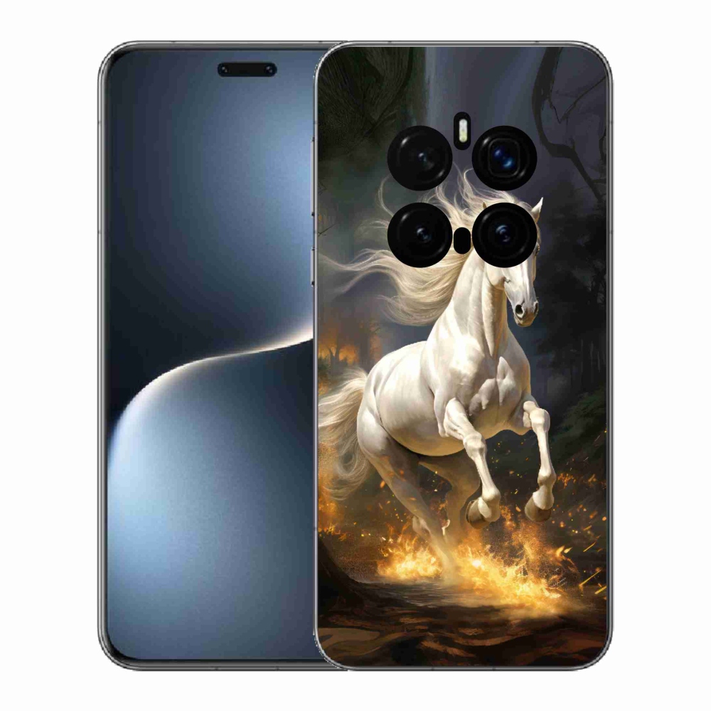 Gelový kryt mmCase na Honor Magic 7 Pro 5G - bílý kůň 2