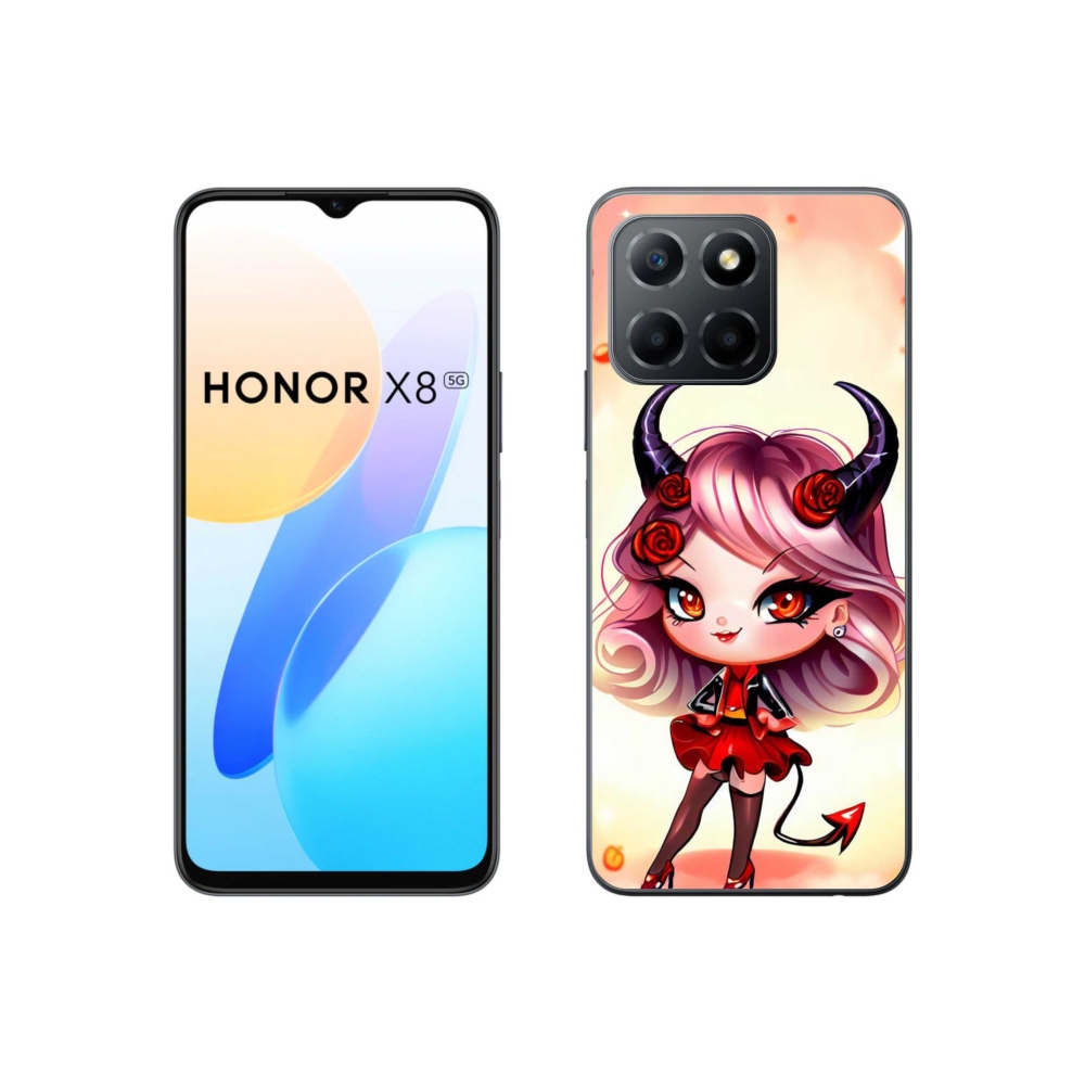 Gelový kryt mmCase na Honor X8 5G/70 Lite 5G - kreslená čertice