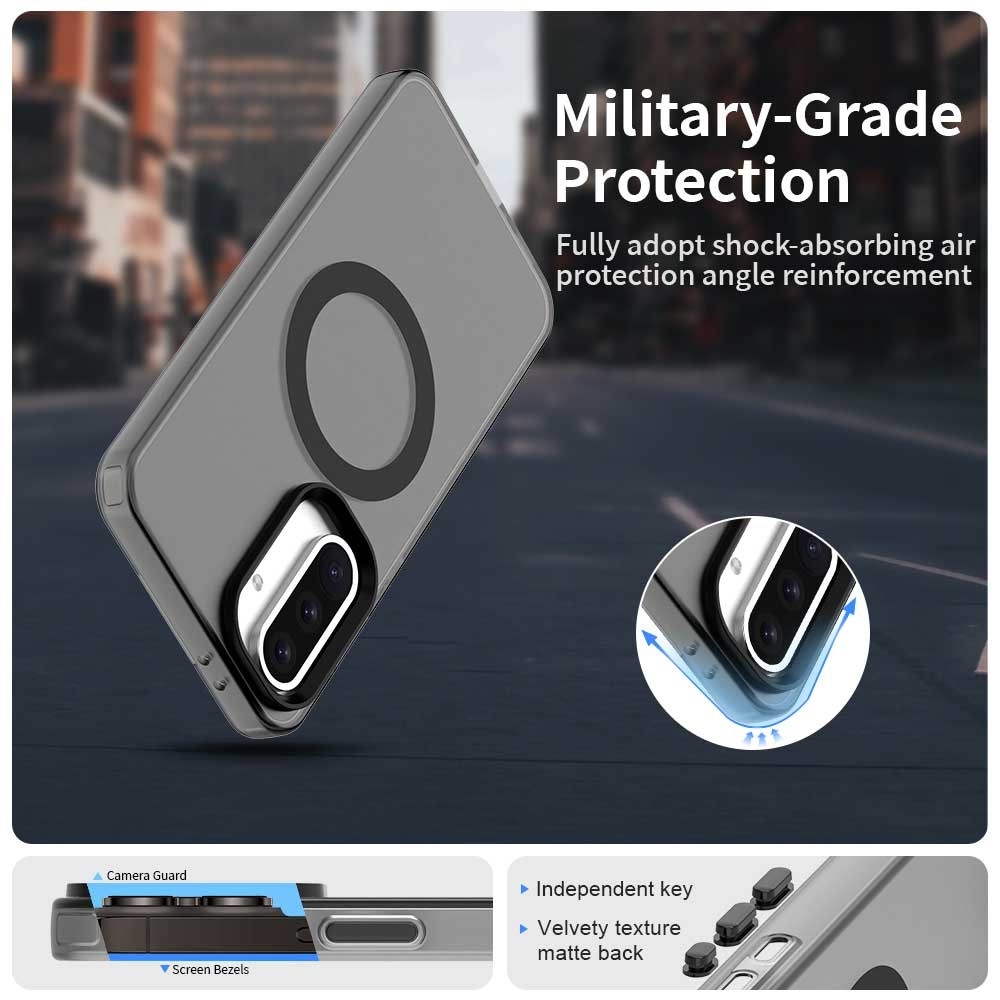 Candy gelový obal MagSafe pro Samsung Galaxy A36 5G/A56 5G - černý