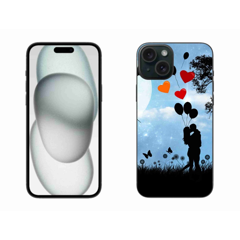 Gelový obal mmCase na iPhone 15 Plus - zamilovaný pár