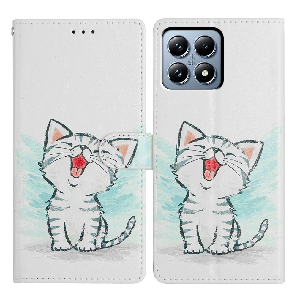 Secure knížkové pouzdro na Xiaomi 15T - kreslené kotě