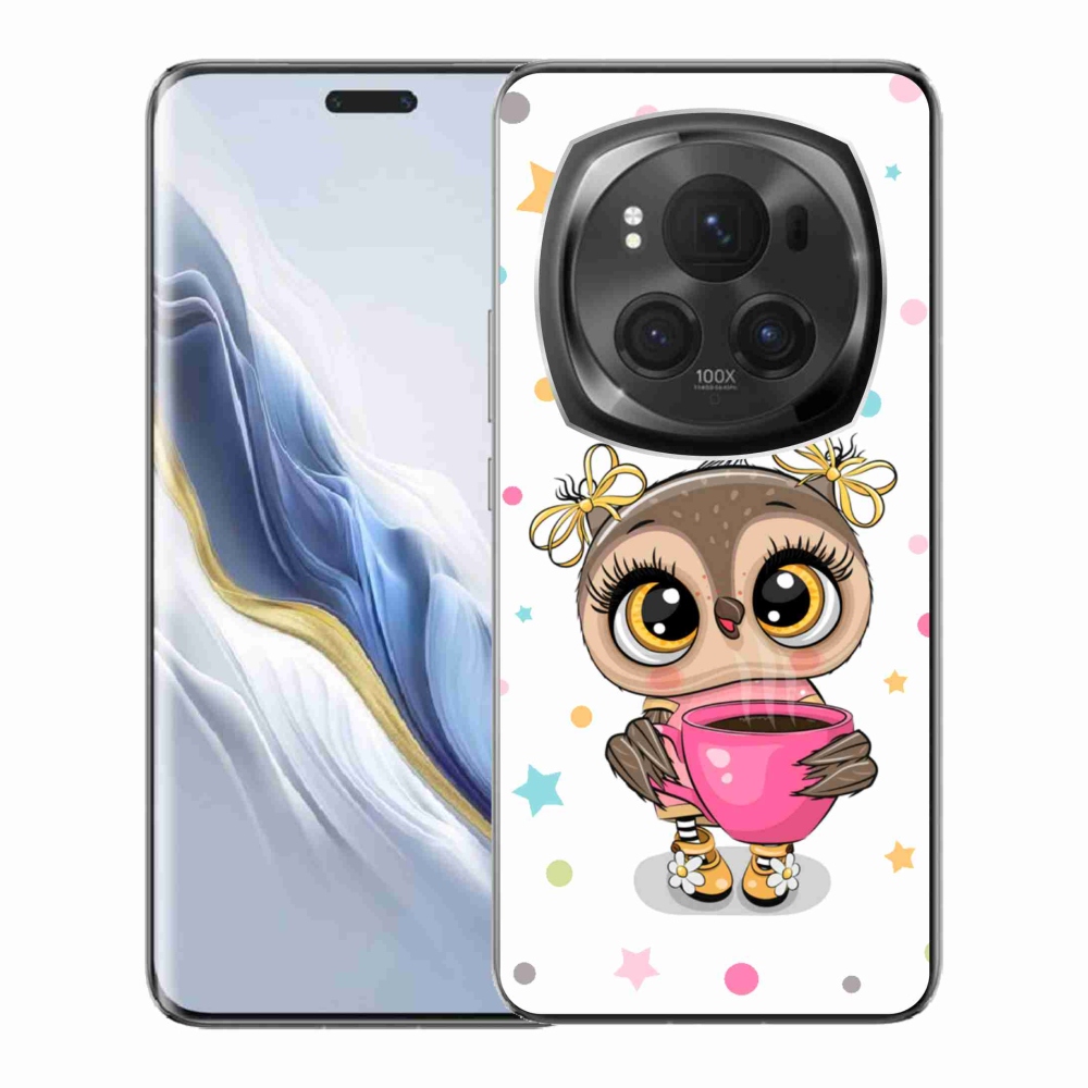 Gelový kryt mmCase na Honor Magic 6 Pro 5G - kreslená sovička
