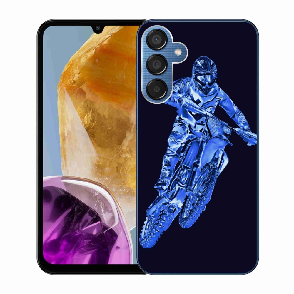 Gelový kryt mmCase na Samsung Galaxy M15 5G - motocross 1