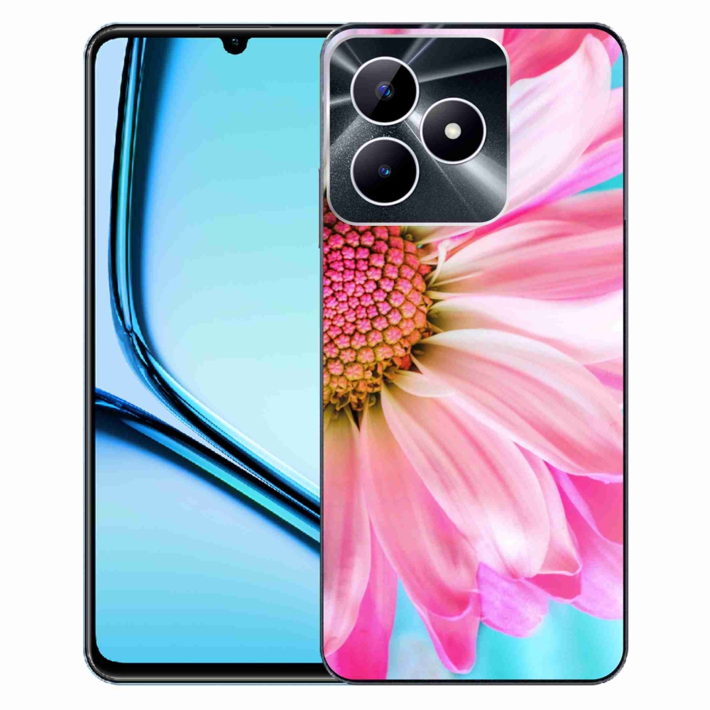 Gelový kryt mmCase na Realme Note 50 - růžová květina