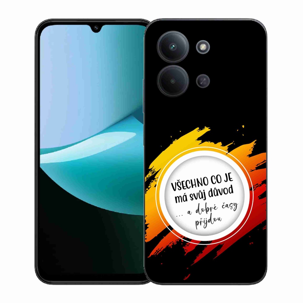 Gelový kryt mmCase na Xiaomi Redmi 15C 4G (171mm)/Poco C85 4G (171mm) - citát 3 černé pozadí