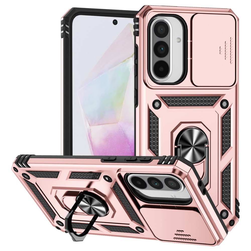 Ring odolný kryt na Samsung Galaxy A36 5G - růžovozlatý