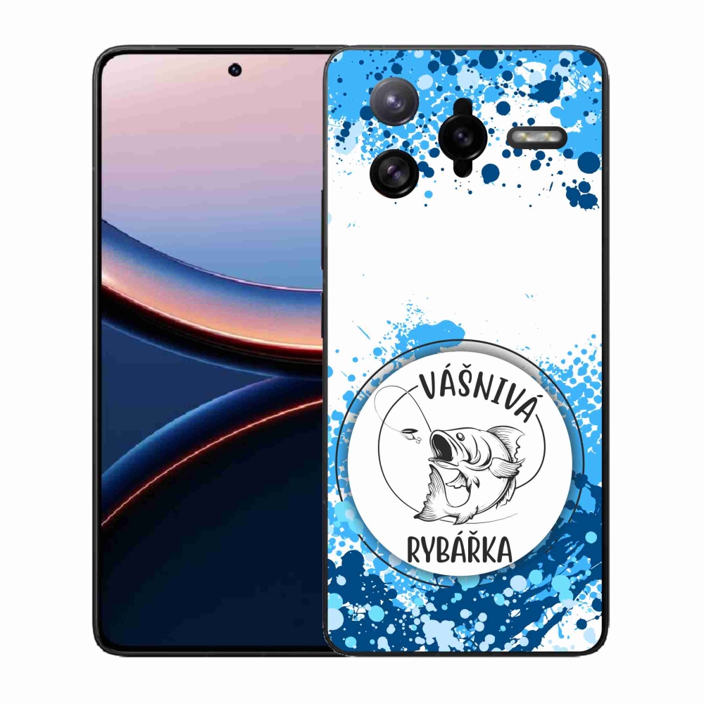 Gelový kryt mmCase na Xiaomi Poco F7 Ultra - vášnivá rybářka bílé pozadí