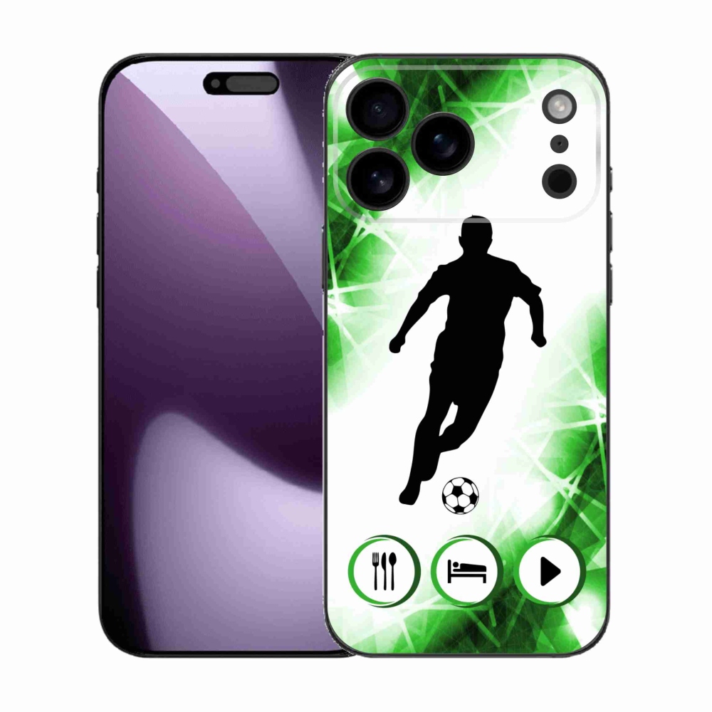 Gelový kryt mmCase na iPhone 17 Pro Max - fotbalista