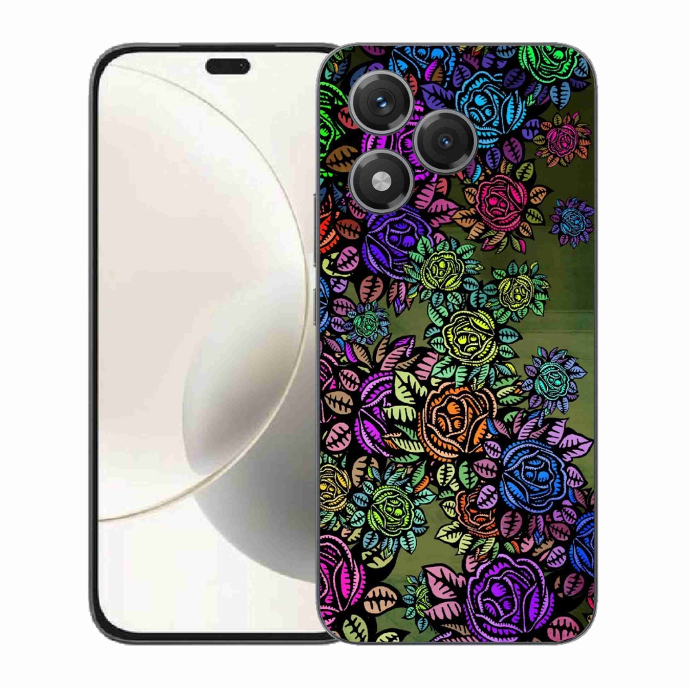 Gelový kryt mmCase na Honor 400 Lite - květiny 6