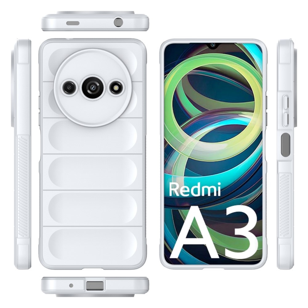 Rugg odolný gelový obal na Xiaomi Redmi A3 - bílý