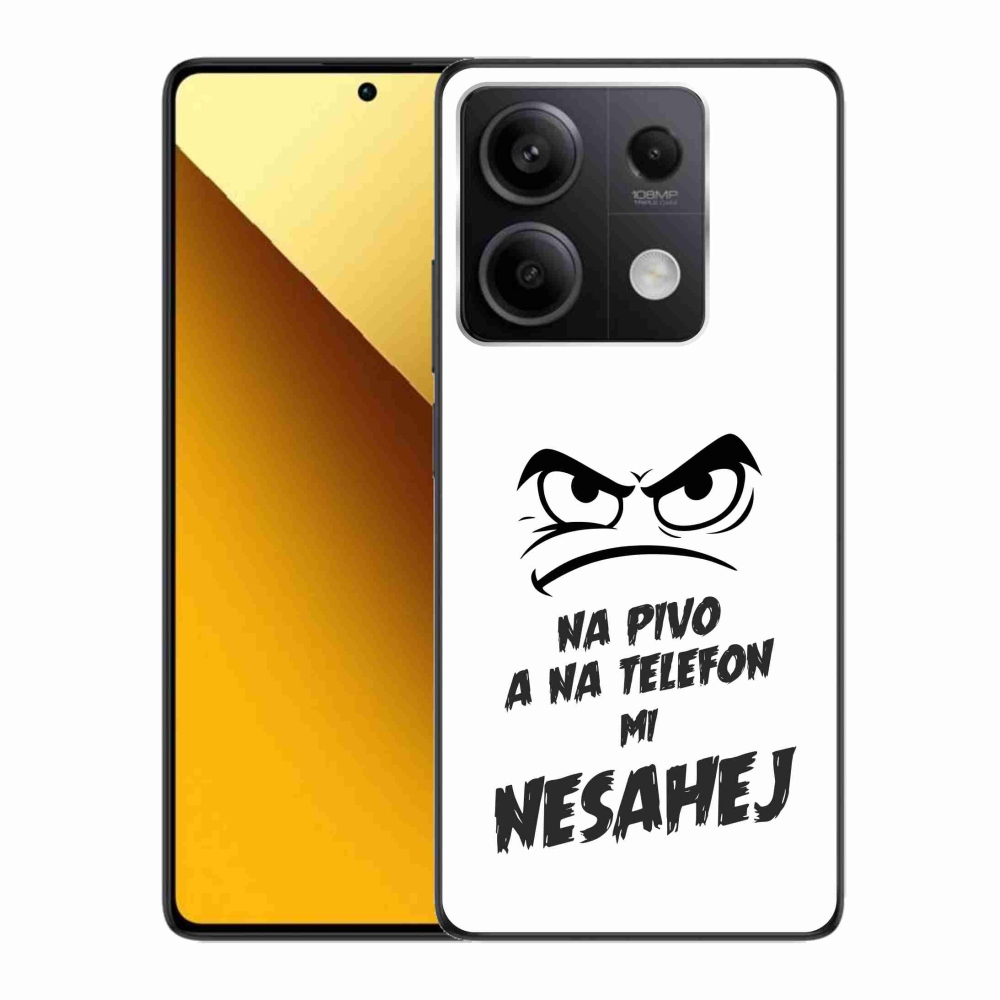 Gelový kryt mmCase na Xiaomi Redmi Note 13 5G - pivní motiv 2 bílé pozadí