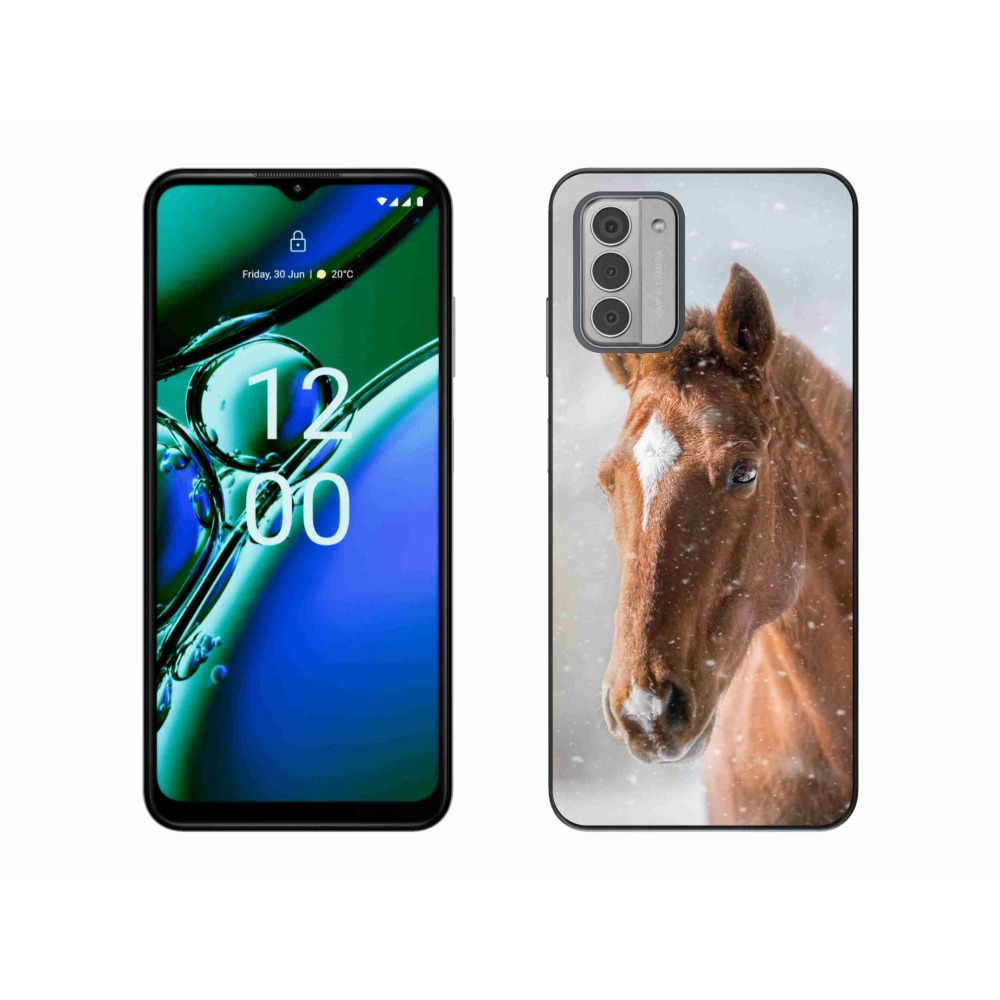 Gelový kryt mmCase na Nokia G42 - hnědý kůň 2