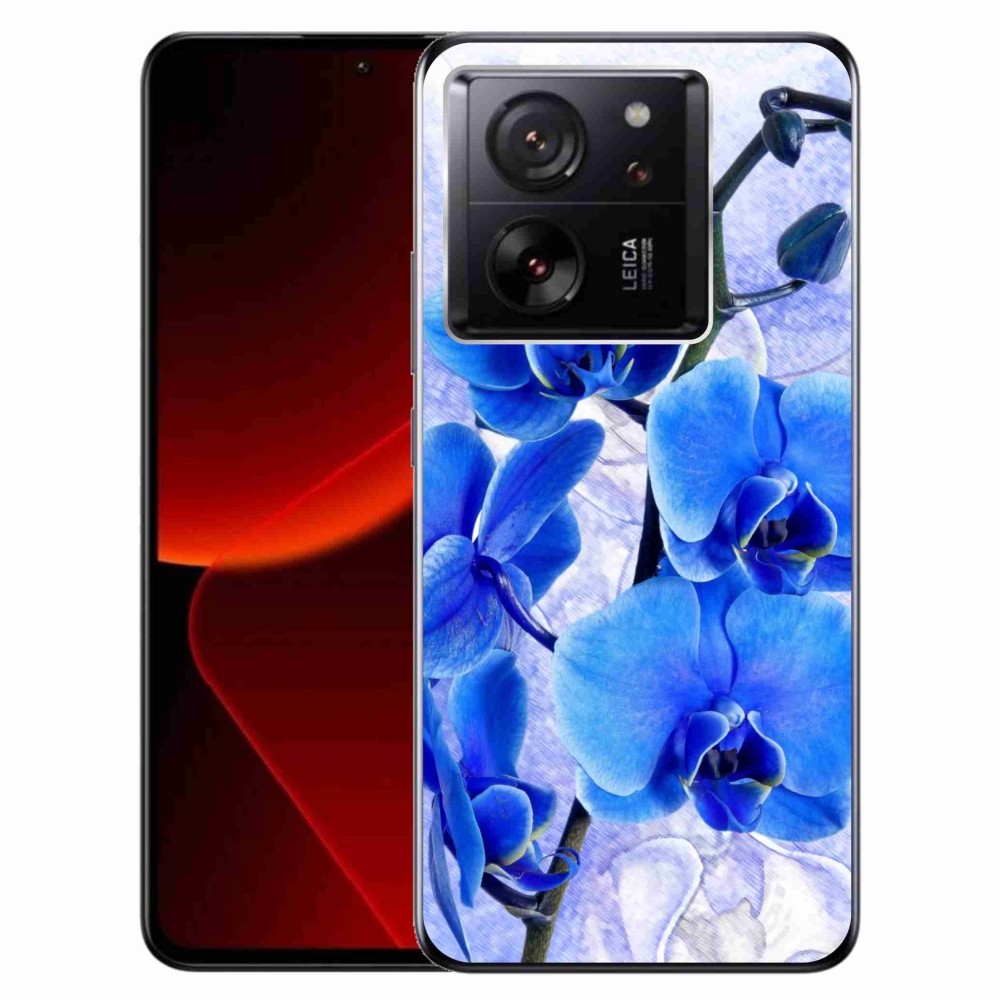 Gelový kryt mmCase na Xiaomi 13T/13T Pro - modré květy