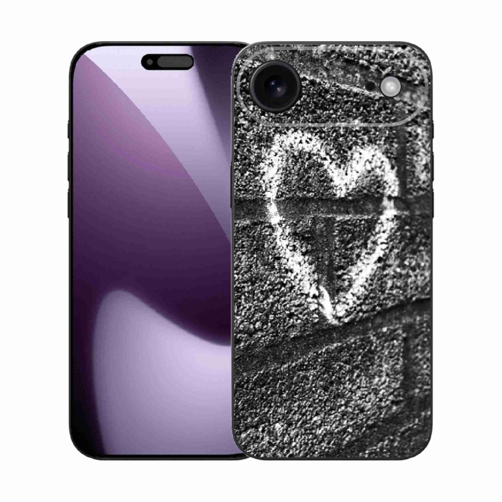 Gelový kryt mmCase na iPhone 17 Air - srdce na zdi