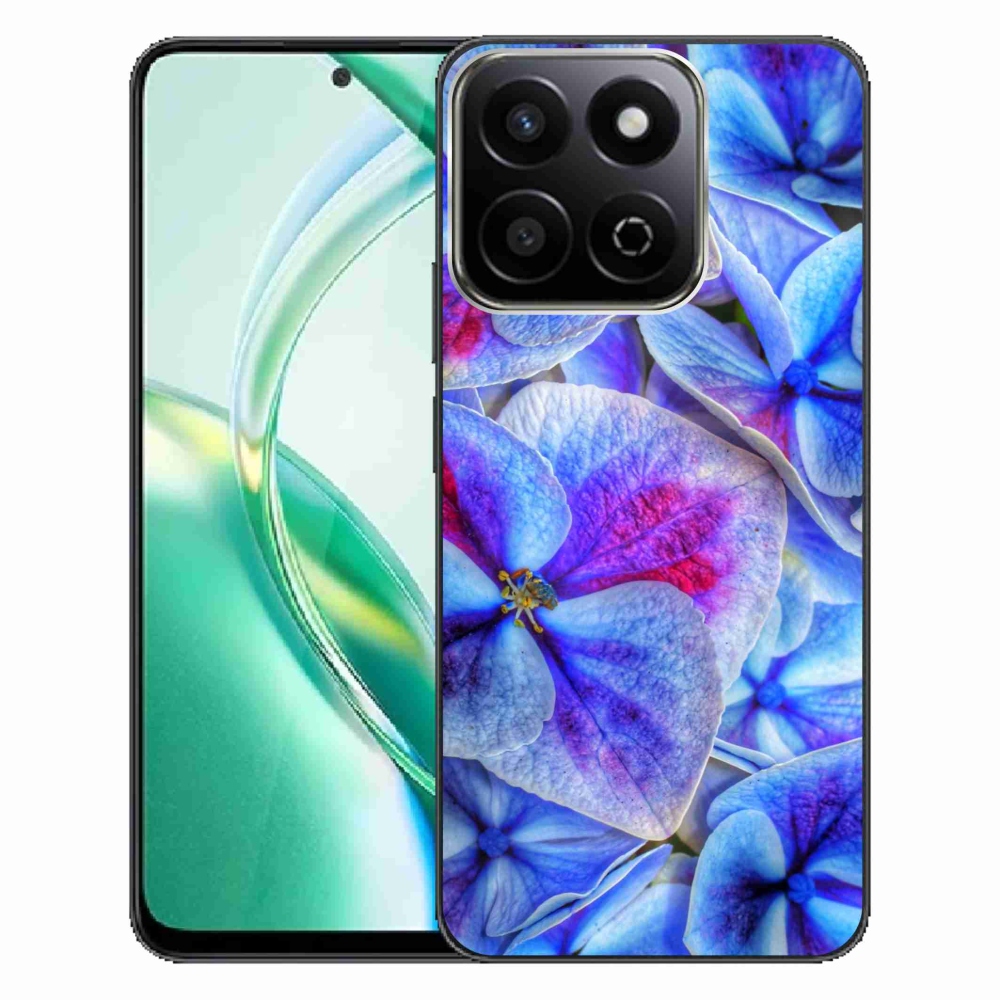 Gelový kryt mmCase na Honor 200 Smart 5G - modré květy 1