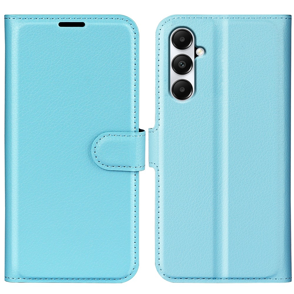 Litchi knížkové pouzdro na Samsung Galaxy A05s - modré