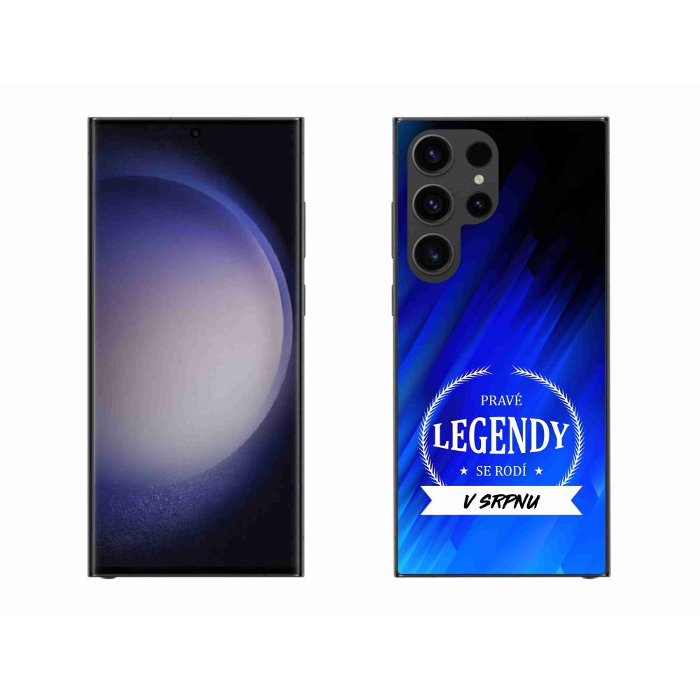 Gelový kryt mmCase na Samsung Galaxy S23 Ultra 5G - legendy v srpnu modré pozadí
