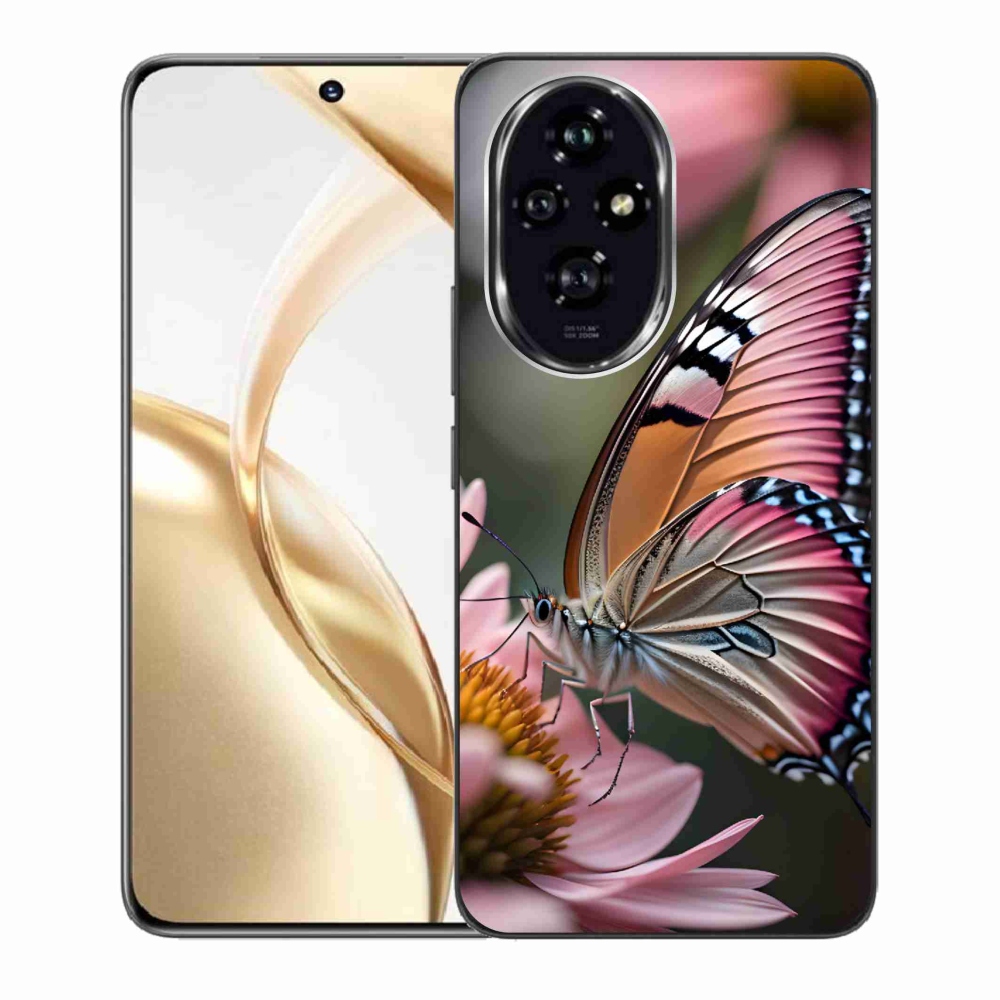 Gelový kryt mmCase na Honor 200 5G - barevný motýl