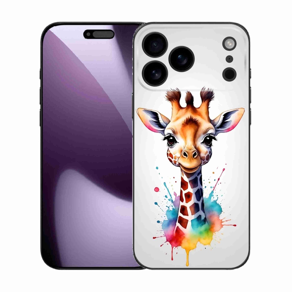 Gelový kryt mmCase na iPhone 17 Pro Max - žirafa 1