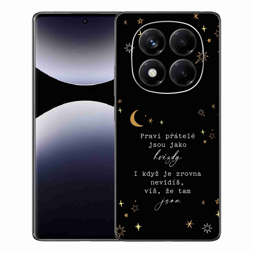 Gelový kryt mmCase na Xiaomi Redmi Note 14 Pro - citát 6 černé pozadí