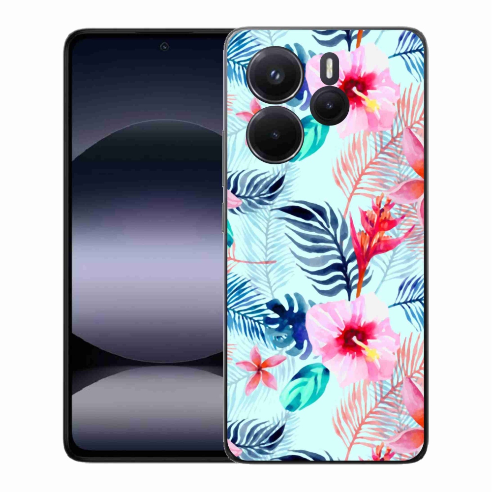 Gelový kryt mmCase na Xiaomi Redmi Note 14 - květiny