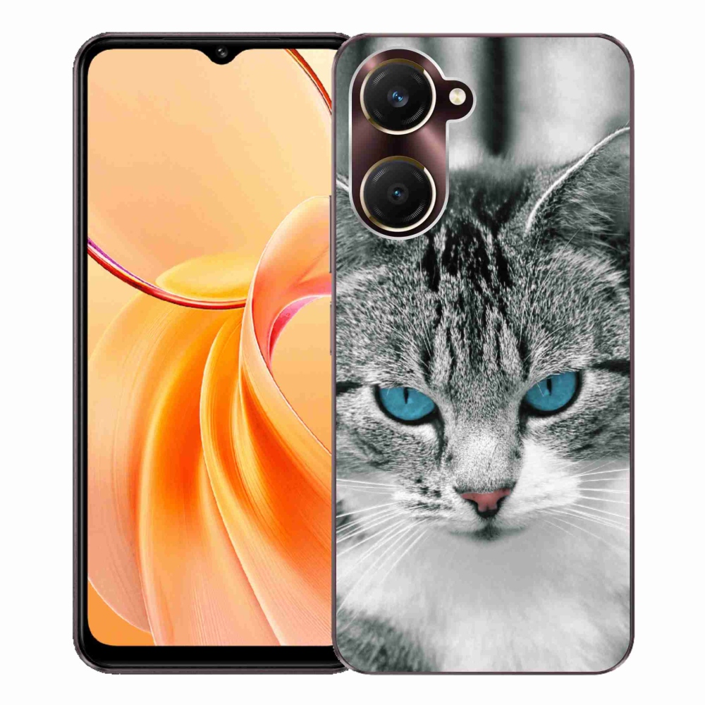 Gelový kryt mmCase na Vivo Y28s 5G - kočičí pohled 1