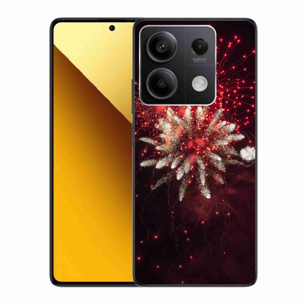 Gelový kryt mmCase na Xiaomi Redmi Note 13 5G - ohňostroj