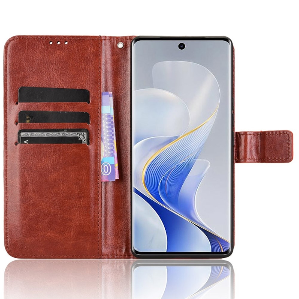 Crazy knížkové pouzdro na Vivo V40 5G - hnědé