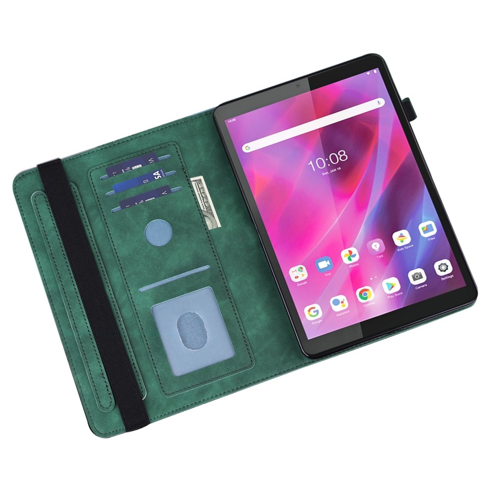Flower zavírací pouzdro na Lenovo Tab M8 4. Gen (2024) - zelené