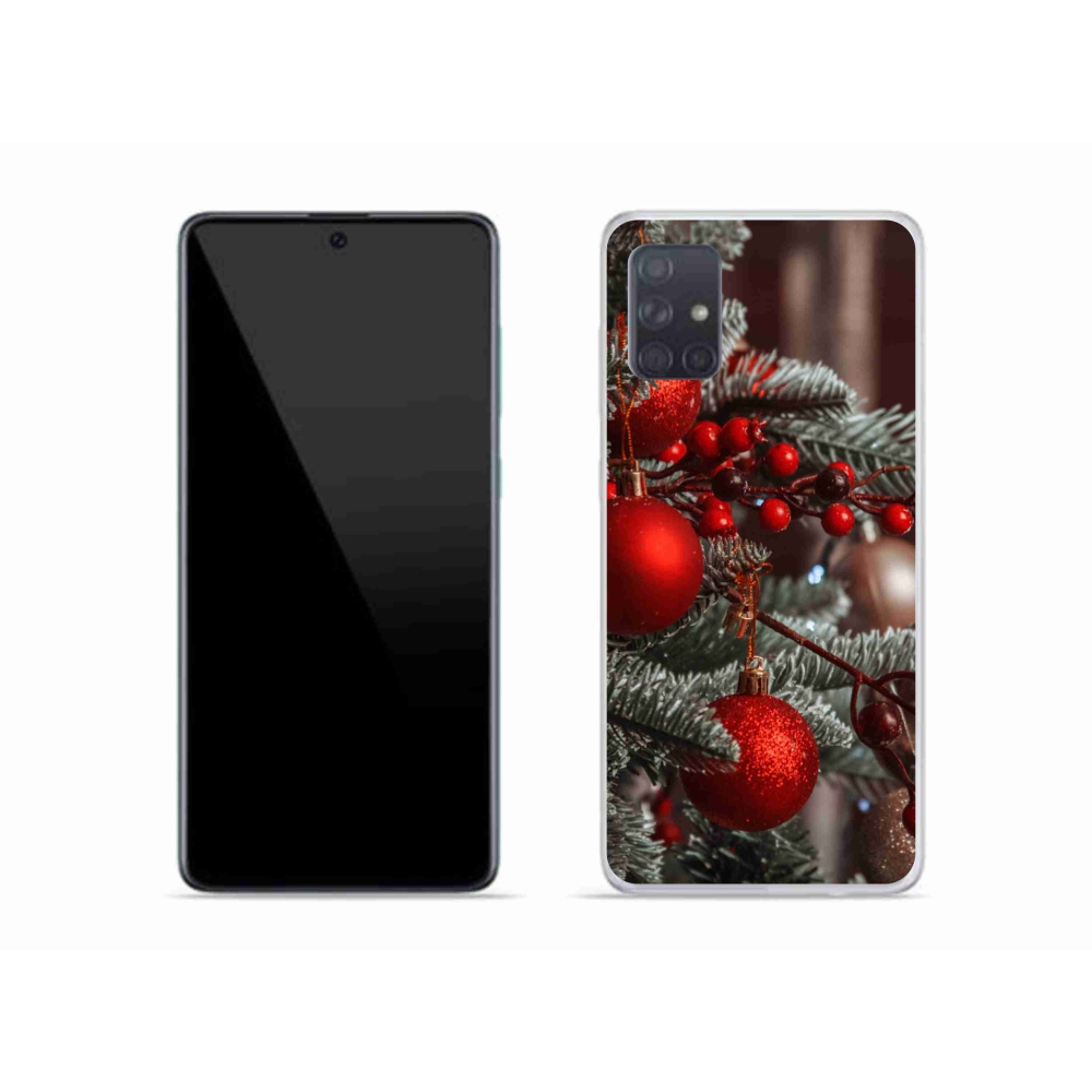 Gelový kryt mmCase na Samsung Galaxy A51 - vánoční ozdoby 2