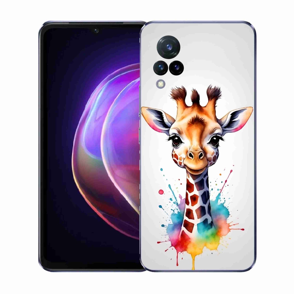 Gelový kryt mmCase na Vivo V21 4G/5G - žirafa 1
