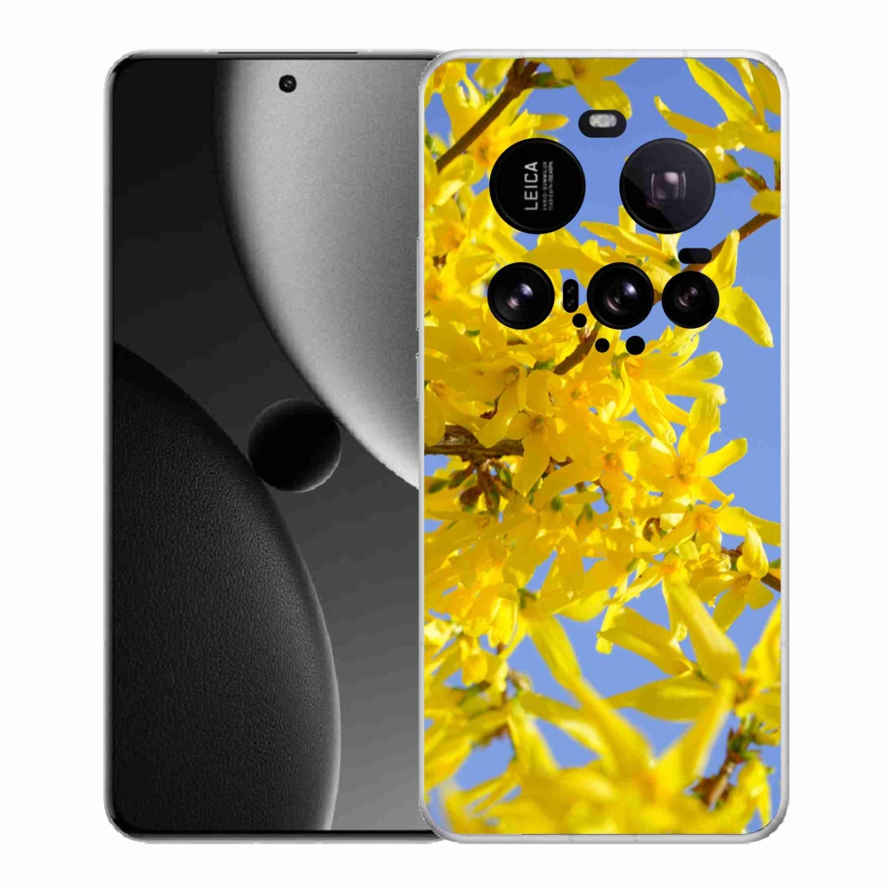 Gelový kryt mmCase na Xiaomi 15 Ultra - žluté květy