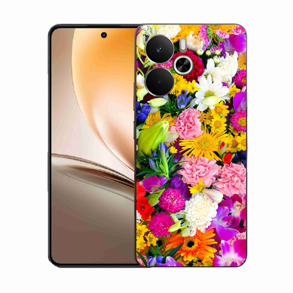 Gelový kryt mmCase na Realme 14 5G - květiny 12