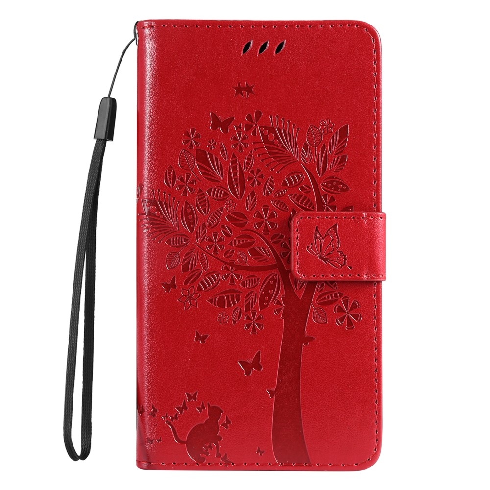 Trees knížkové pouzdro na Xiaomi 14T Pro - červené