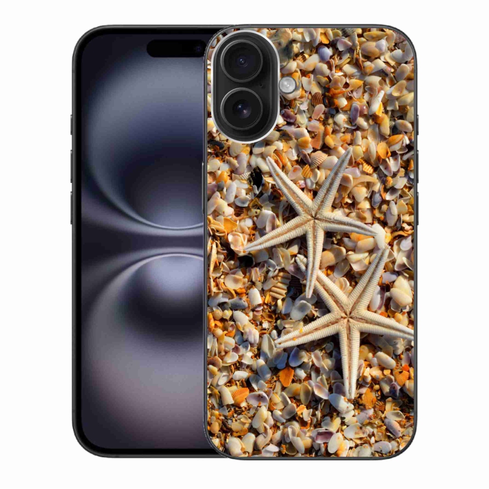 Gelový kryt mmCase na iPhone 16 Plus - mořské hvězdice