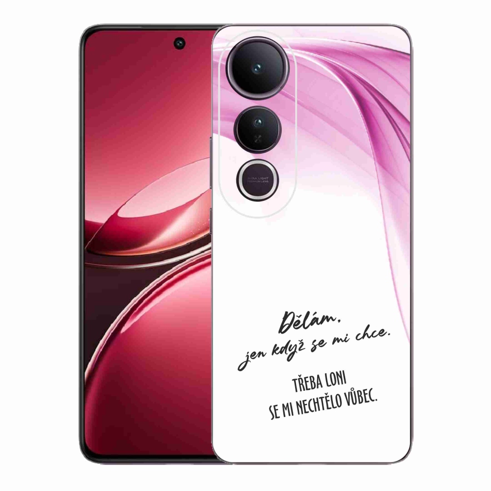 Gelový kryt mmCase na Vivo V50 Lite 4G/5G - vtipný text 12 bílé pozadí