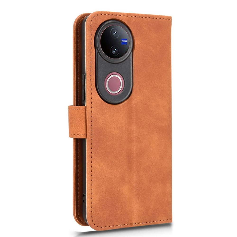Feel knížkové pouzdro na Vivo V50 5G - hnědé