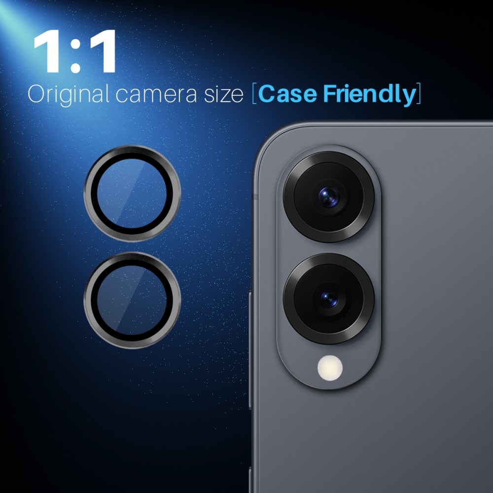 NORTHJO sklo čočky fotoaparátu na Samsung Galaxy S25 Edge (samostatná skla) - černé
