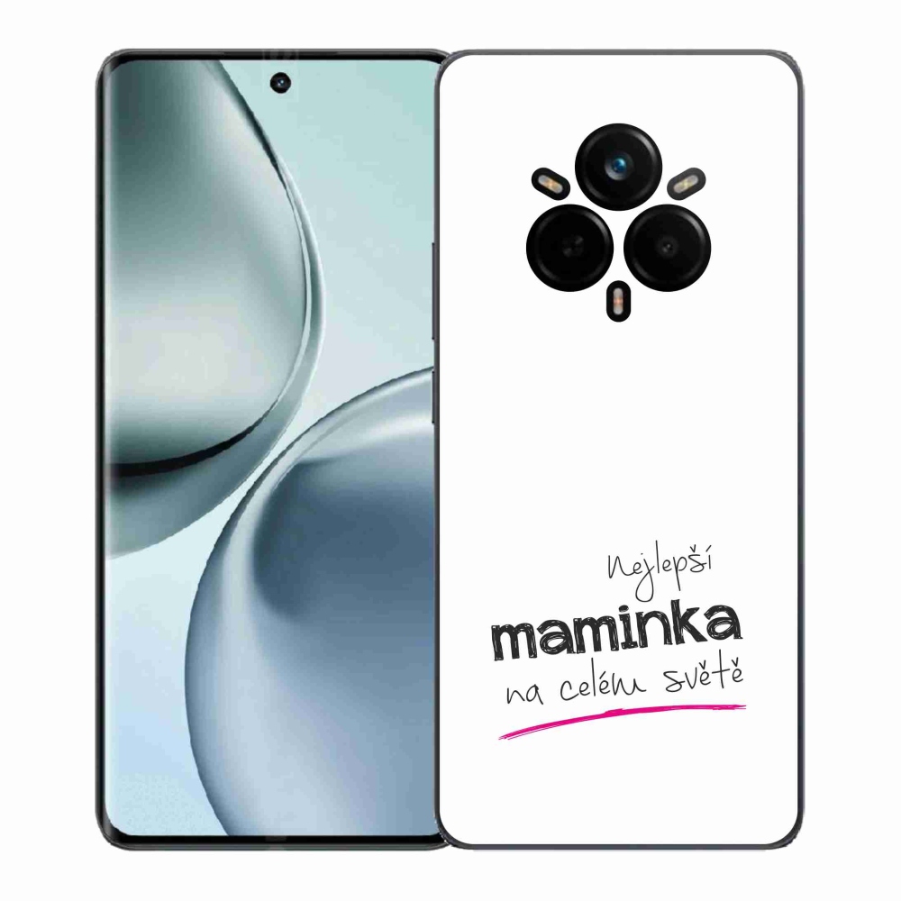 Gelový kryt mmCase na Realme 14 Pro+ 5G - nejlepší maminka 4 bílé pozadí