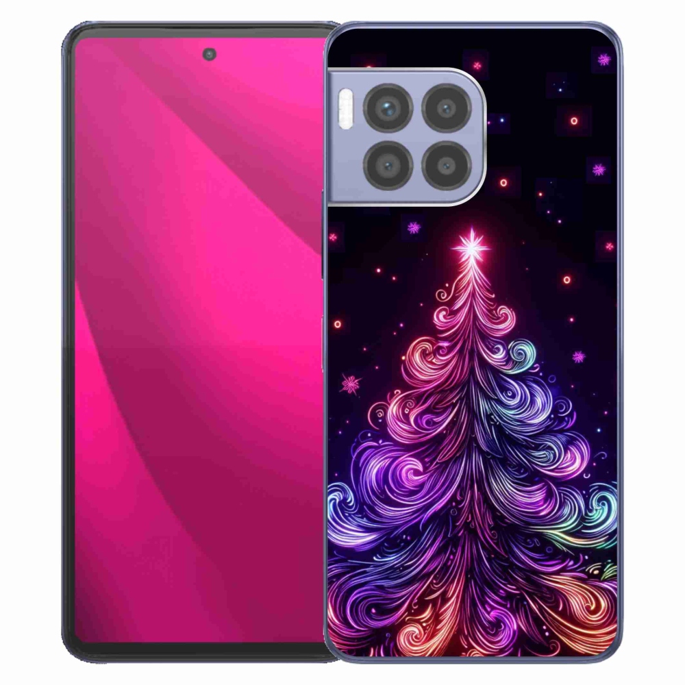 Gelový kryt mmCase na T-Mobile T Phone 2 Pro - neonový vánoční stromek 1