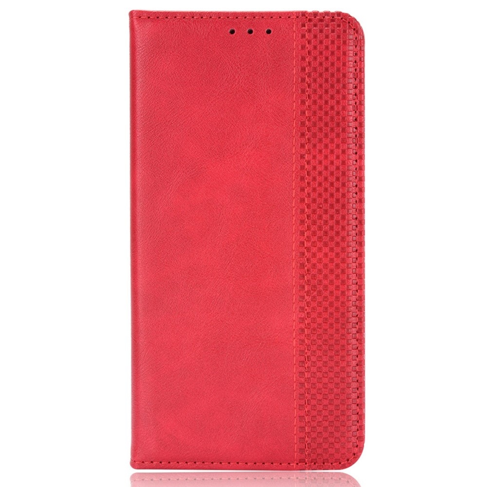 Vintage knížkové pouzdro na Xiaomi Poco X6 Pro 5G - červené