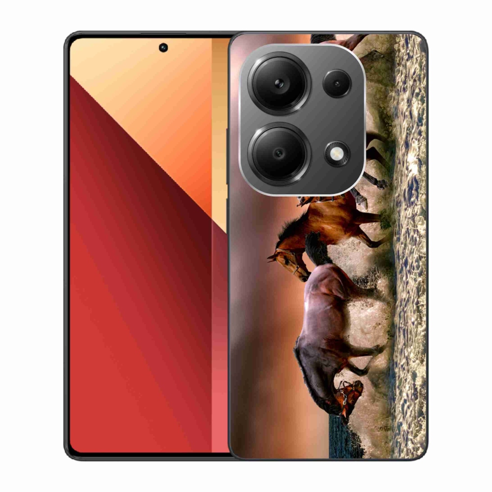 Gelový obal mmCase na Xiaomi Redmi Note 13 Pro 4G/Poco M6 Pro - koně 1