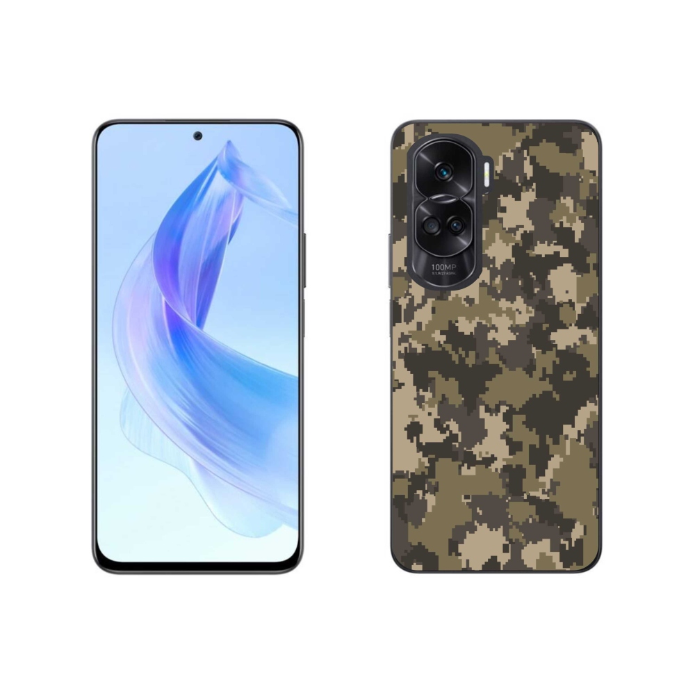 Gelový kryt mmCase na Honor 90 Lite - maskáčový vzor 12