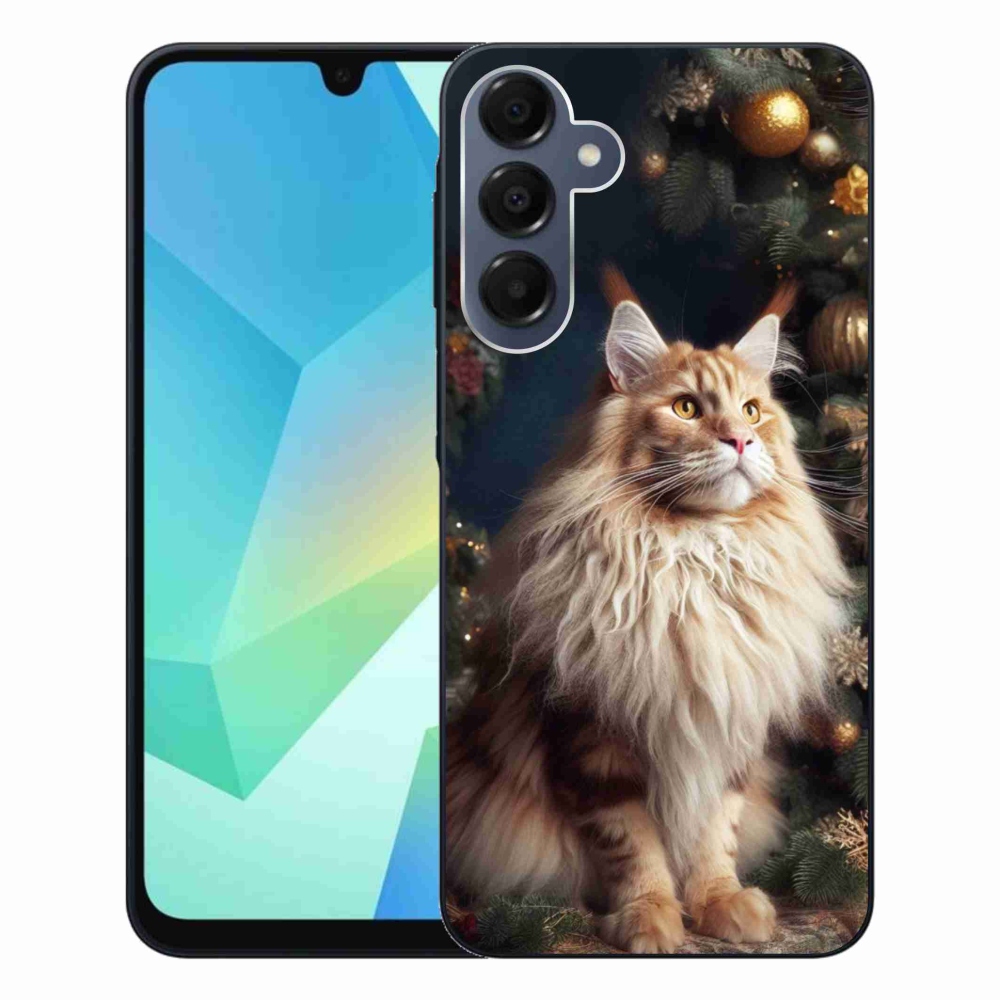 Gelový kryt mmCase na Samsung Galaxy A16 4G/5G - kočka u stromku