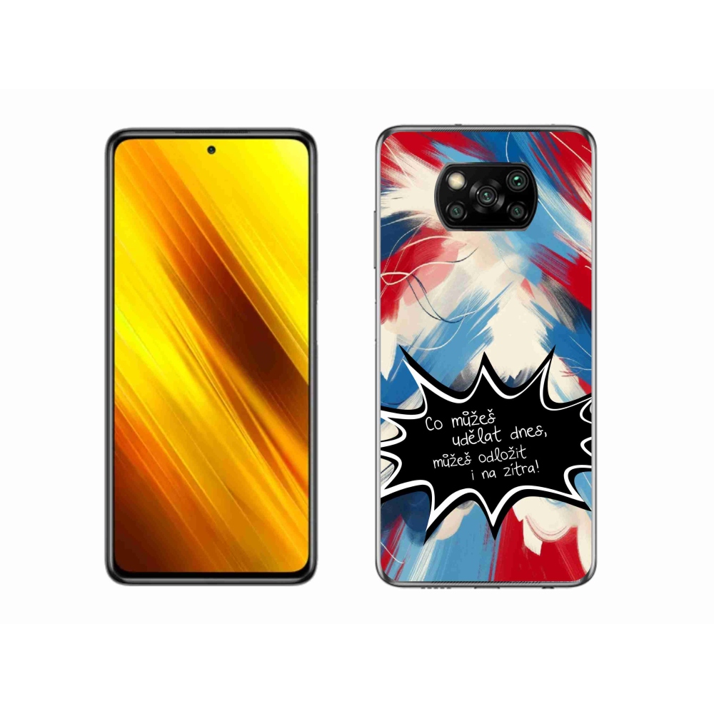 Gelový kryt mmCase na Xiaomi Poco X3 Pro - vtipný text 9 černé pozadí