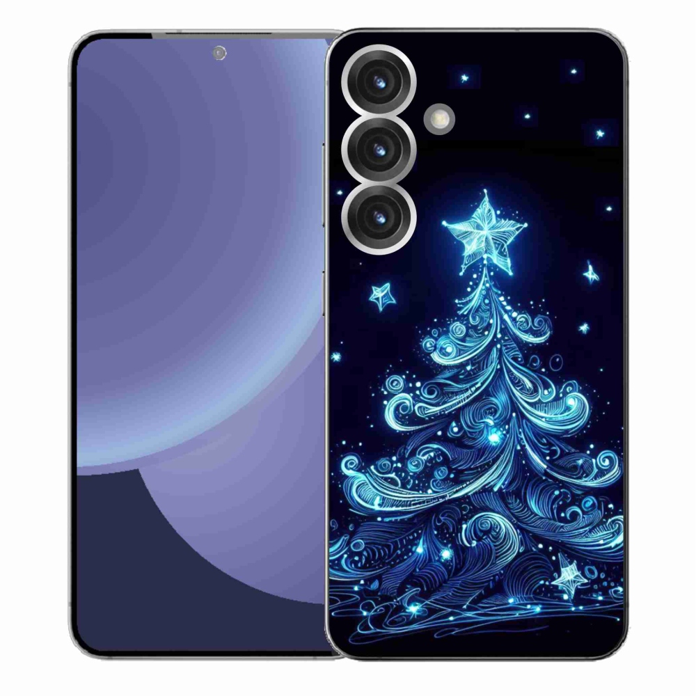 Gelový kryt mmCase na Samsung Galaxy S25+ - neonový vánoční stromek 4