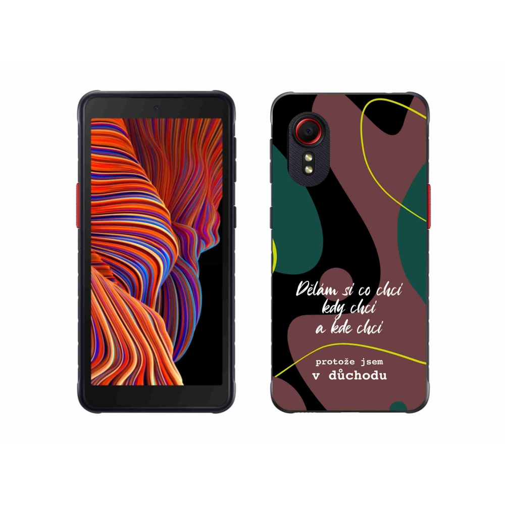 Gelový kryt mmCase na Samsung Galaxy Xcover 5 - vtipný text 10 černé pozadí