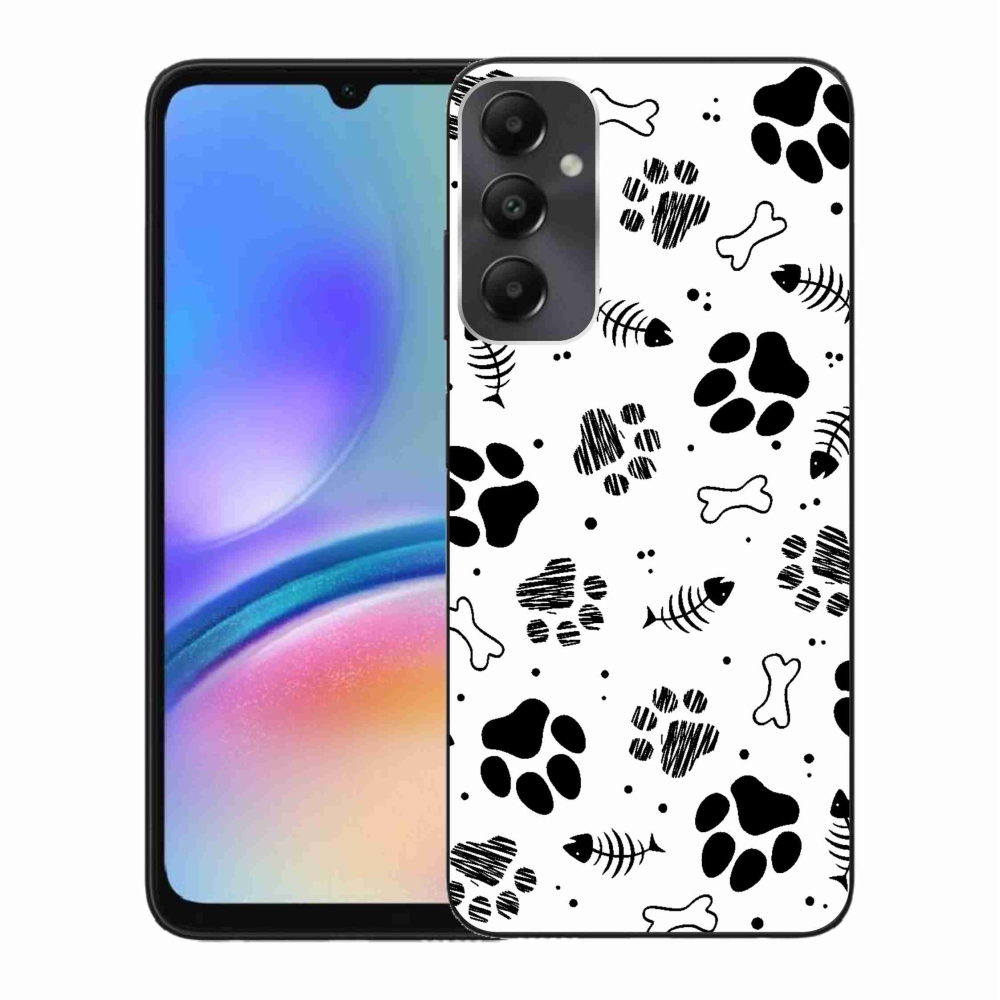 Gelový kryt mmCase na Samsung Galaxy A05s - psí tlapky 1